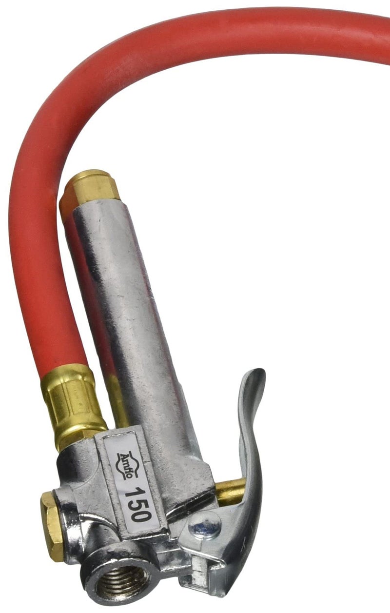 Amflo 150E-RET 10-90 PSI Bayonet Style Inflator Gauge with 12" Hose and Air Chuck - Image 2